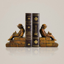 European style retro book by furnishings home accessories creative bookstore living room study TV cabinet desktop book set small furnishings