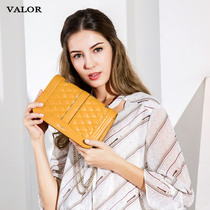 France VALOR 2021 NEW WOMENS BAG Small Fragrant Bag Chain Bag Rhombus EUROPEAN AND EUROPEAN SINGLE SHOULDER SLOPED SATCHEL BAG