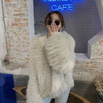 2021 Winter new fur coat women Young furry long thick imitation fox hair car coat