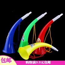 1 Plastic Bend Hornhorn Toy Horns Horn Games Booster Cheer for Prop Football Fans Horn