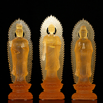 Ancient method of glazed western Sansacred Buddha like home dedicated to Amitabha statue of the powerful statue to Guanyin Bodhisattva stands like a pendulum