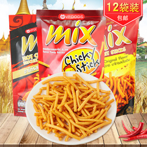 Thailand MIX original crispy strips puffed VFOODS office casual snack food 30g*12 packs