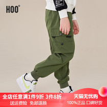 hoo boy workwear pants long pants large children children pants spring autumn style sports pants casual pants plus suede pants