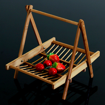 Bamboo Hanging Bamboo Frame Cool Frame Snacks Bamboo Folding Basket Pot