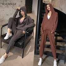 Rsemnia fashion loose sports suit womens thin spring and summer outdoor running clothes Fitness quick-drying yoga clothes tide