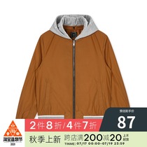 GXG mens new fashion trend casual caramel color jacket jacket GA121683E (no hat)