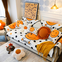 Minshun minimalist modern Popoint sofa cushions Anti-slip Nordic Four Seasons universal sofa towels cover cartoon cushion