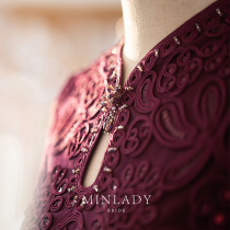 Mingxu carved mother cheongsam 2021 new female summer wedding improved Chinese wedding dress