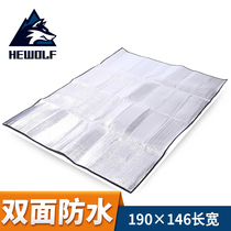 Picnic mat moisture-proof mat outdoor folding cushion tent camping portable trumpet mat aluminum film mat thickened waterproof