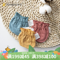 Tongtai newborn anti-scratch gloves cotton gloves baby anti-scratch face cotton thin breathable small gloves supplies