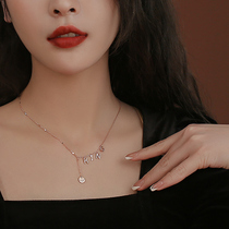 Cischon Silver Building S925 Pure Silver Necklace Woman KING Crown Necklace Small Crowd Light Luxury High Level Sensual Pendant Women Silver Jewelry