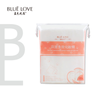 Blue Love Makeup Cotton Makeup Cotton Makeup Cotton Makeup Cotton Dressings with three layers of face eye lip skin-dry and soft and comfortable 200 pieces