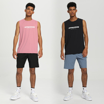 Fitness Vest Mens Basketball Fitness Sleeveless Sports Set Quick Clothes Summer Loose Training Top T-Shirt