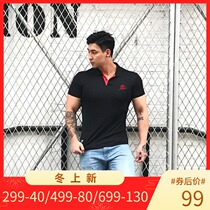 MAXPOWER Original Tide Brand Mens Sports Ice Silk Quick Dry Polo Shirt Golf Small Lapel T-shirt Coach Work Clothes