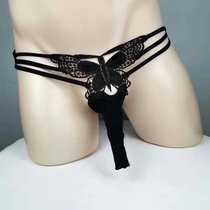 New web-yarn underpants transparent ultra-thin low waist triangular trousers butterfly hollowed-out sexy JJ sleeve Delight No marks breathable