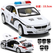 1:32 police car alloy car car model with light music back force four doors childrens toy car ambulance