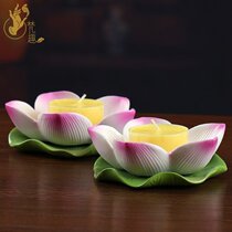 Fan Fun Buddha Hall Ghee lamp holder for Buddha lamp Lotus candlestick Household for Buddha candle for lamp Buddha supplies ornaments