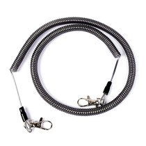 Guide the wayman reinforced 4 meters 6 meters 10 meters stainless steel wire missed rope Telescopic rope hanging buckle anti-loss rope 10kg pull