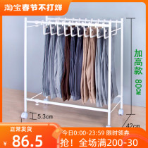 Pants and pants are included in the floor-to-ceiling artifact to organize the special rack belt wheel to move the telescopic multifunctional wardrobe cabinet