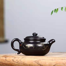 (Antique) Zhang State Engineering Ancient cover ash burning manual refining Yixing purple clay teapots