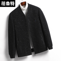 Mens 2020 new autumn winter jacket mens coat mens winter short baseball collar casual top middle-aged suit