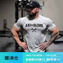 MSCT tide brand summer printing loose fitness clothes male brothers running training muscle sports short-sleeved T-shirt