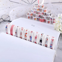 And paper tape hand ledger with sticker DIY girl hearts cute little fresher and paper tape diary border stickers