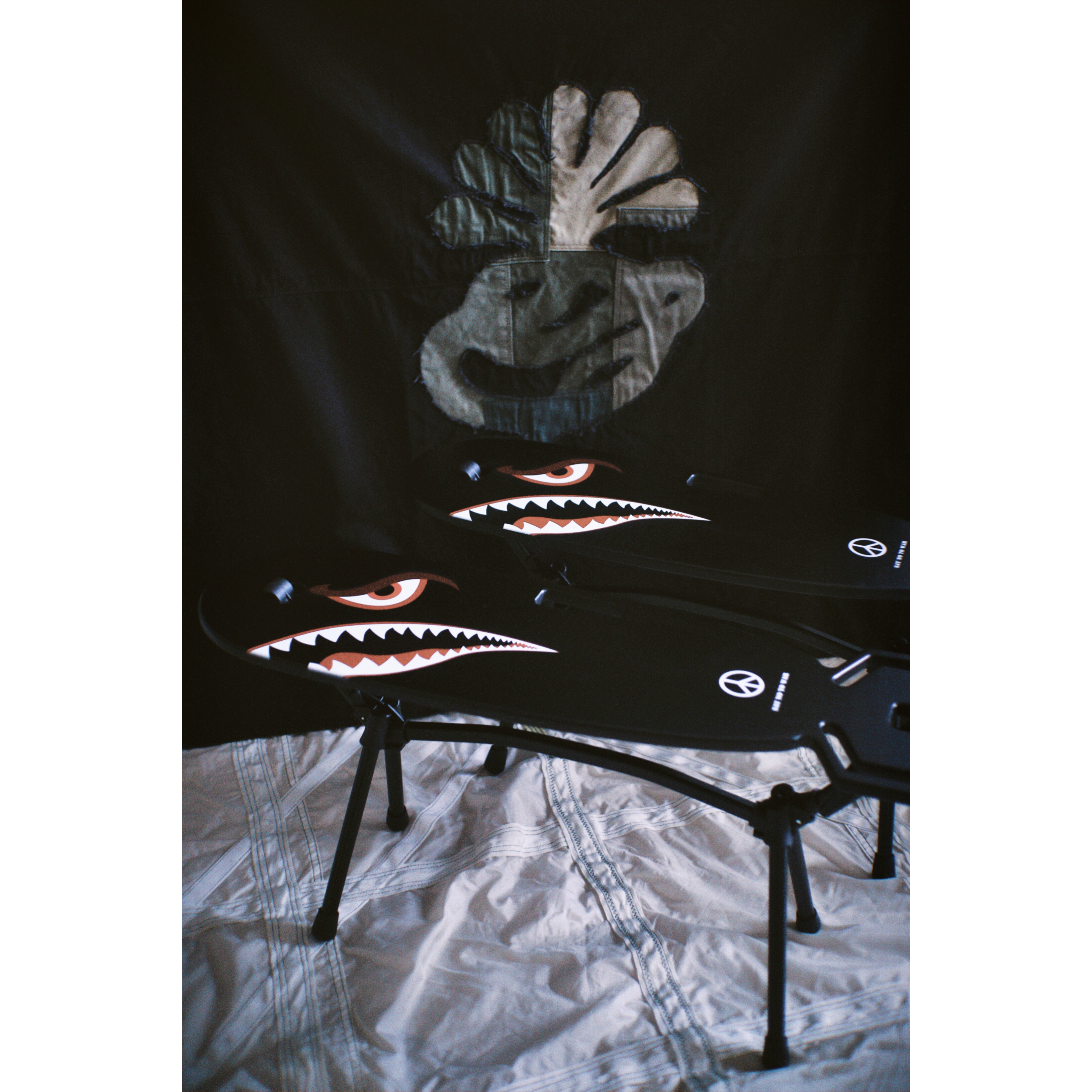 MTS Outdoor Anti-war Themed Missile Styling Table Camping Skateboard Table Portable Detachable Solo Table Board