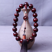(Old Material Venus) Small Leaves Purple Sandalwood Sandalwood 20mm Buddha Pearl Holding Beads Candida Pearl
