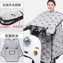 Motorcycle windshield is electric car Spring Winter Spring and Autumn thin cotton double-sided wind shield waterproof sunscreen and cold-proof Four Seasons