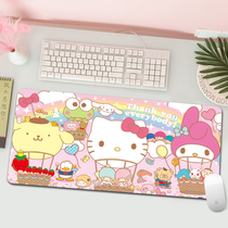 Cartoon student mouse pad office large oversized thick game cute table pad can be customized non-slip mouse pad