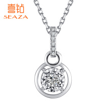 Diamond necklace white 18K gold pendant real diamond car flower display big fashion choker send girlfriend