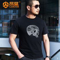 Instructor Tactical Short-Sleeved T-shirt Men Fitness Renovation Special Forces Sports Half-sleeved Round-collar Flexibility