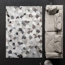 52 Nordic Living Room Carpet Bedroom Jash Jean Grey Brief About Europe and America Modern Fashion splicing geometric tea table mat