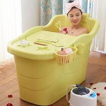 Can sit and lie with a covered bath tub Adult pregnant woman hard plastic bath tub Household full body adult dormitory bath tub plus