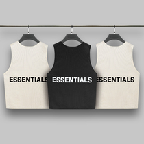 FOG FEAR OF GOD double thread ESSENTIALS mesh short sleeve vest casual bottomed T-shirt mens tide card Summer