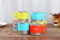 Pure titanium childrens cup Mens and womens camping outdoor student cup Healthy microcrystalline flower Travel camping ice flower