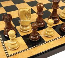 Chess Russia 3 3 4 King Staunton group walnut color Bd 18 ornaments