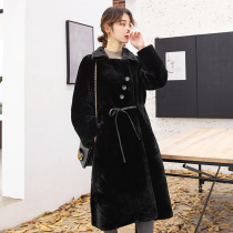 Zqqz fur coat women's 2018 new long mink fur collar sheared fur coat D248