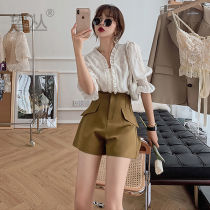 Net Red foreign air Lady temperament wearing a small man high casual fashion fried street professional shorts two-piece set summer