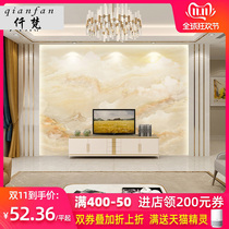 Landscape Marble Living Room TV Background Wall Wallpaper Modern Simplicity Nordic Film And Film Wall Painting Atmosphere 3D Wall Cloth
