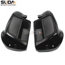 Motorcycle accessories Halle 14-20 years Great Glide Street Glider Road King Bright Black Front Shroud Leg Guard kit