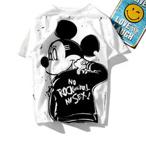 Boys and girls Summer 2020 cotton print base shirt trendy Mouse T-shirt Tide brand spring parent-child coat childrens clothing