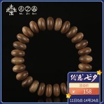 Authentic Indonesian Dalagan full of dense agarwood Buddha beads hand string abacus beads bracelet for men and women fidelity natural old material