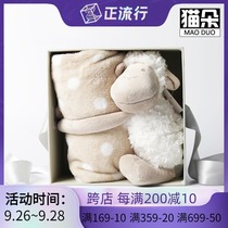 Baby soothing toy plush blanket sleeping doll baby 100 days gift newborn accompany gift box