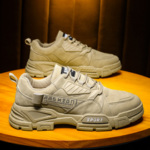 Four seasons Roland Pau shoes men work light anti-slip waterproof abrasion-proof thick bottom construction Chauding shoes Martin boots