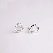 925 sterling silver sterling female Korean simple temperament Joker earrings small earrings exquisite cold wind Net Red