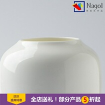 Modern minimalist ceramic round vase floral ornaments hand-painted Nordic living room porch model room decorations