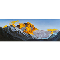 Tong Derecorded Gold Mountain Realistic Cloth Surface Oil Painting Living Room Bedroom Decoration Painting Collection Pure Hand Painting