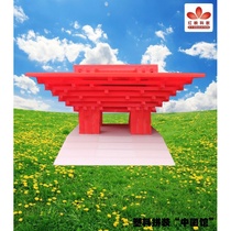 China Pavilion Model Modern Classic Building Model National competition Special plastic assembly DIY sand tray material